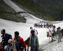 Seventh batch of 3,708 pilgrims leaves Jammu for Amarnath